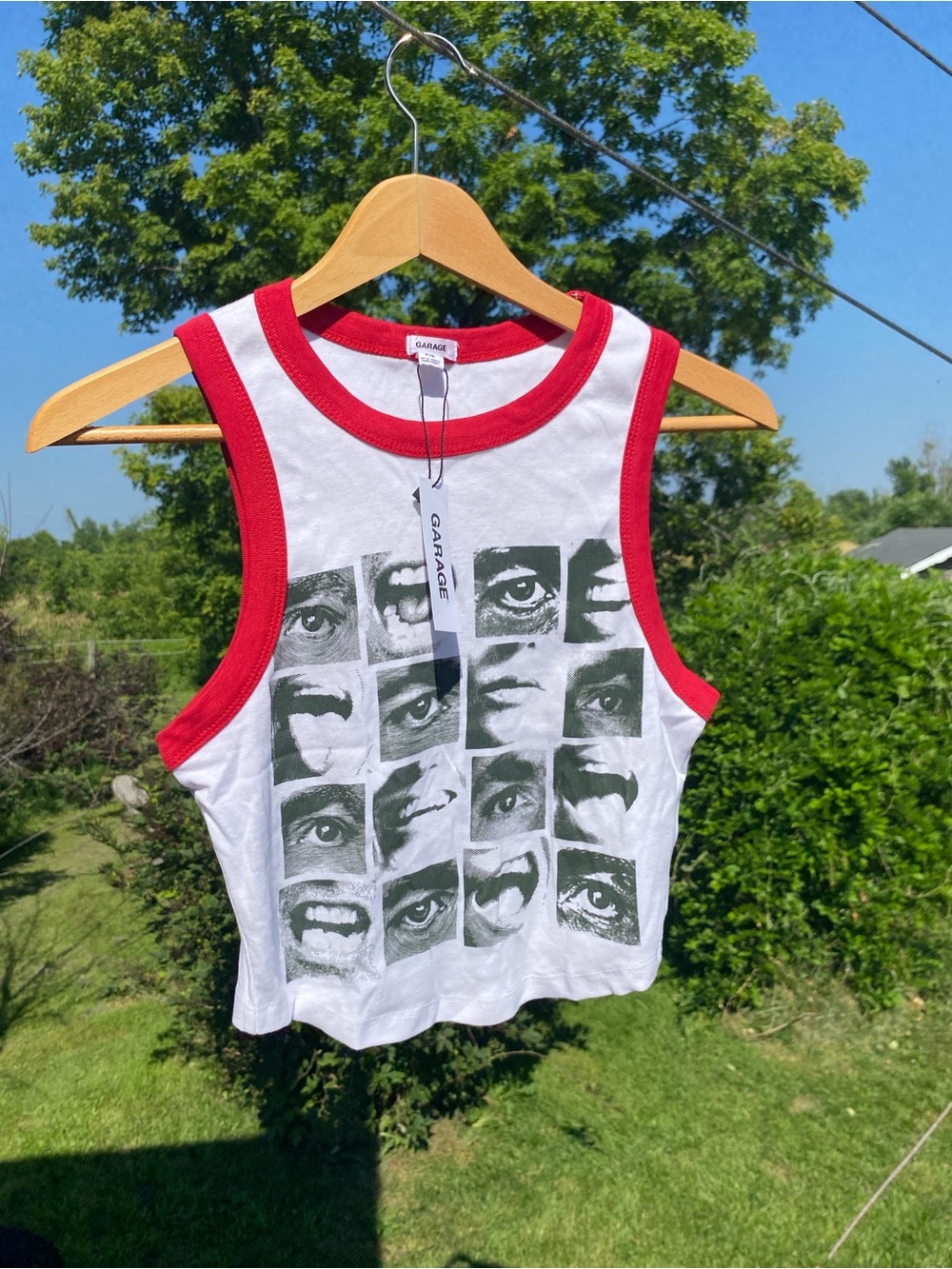 NWT Garage Graphic Tank Top